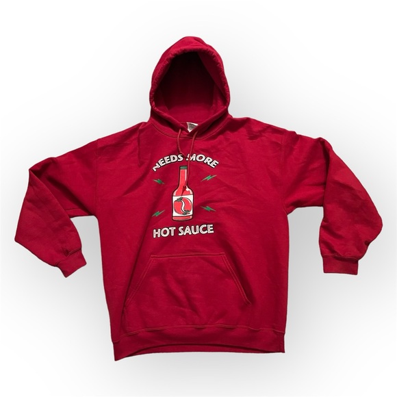 Hot Sauce Novelty Red Gildan Sweatshirt Unisex L - Picture 1 of 6